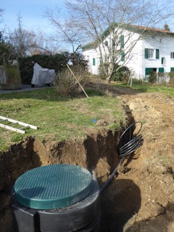 VRD ; raccordement pompe de relevage à Saint Jean de Luz